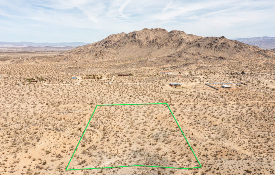 5 Acres Available in Joshua Tree’s Hottest Neighborhood – currently the most affordable 5 acre lot in the area! Grab today before it’s gone..